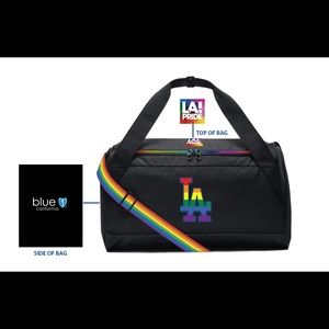Dodgers LA pride duffel bag LGBT